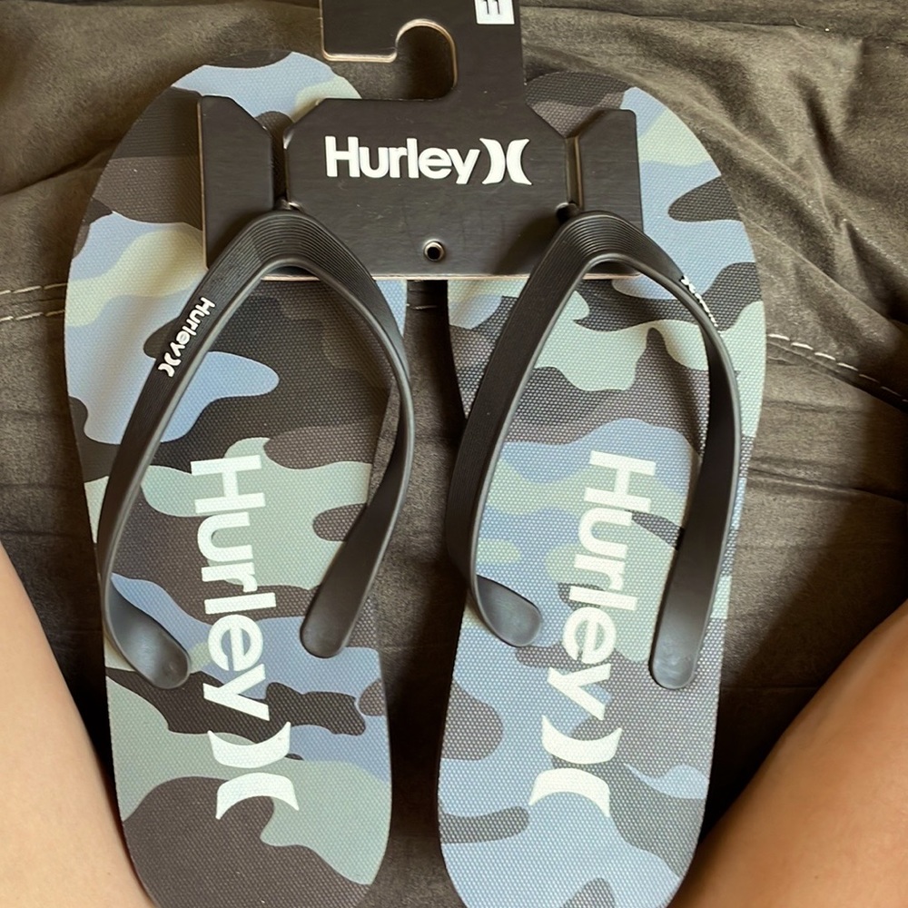 Hurley Mens flip flops size 11